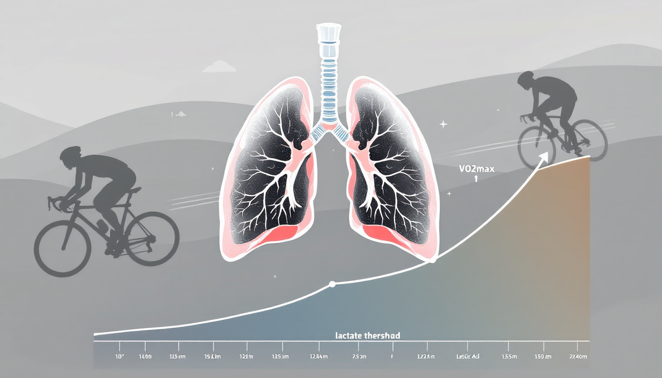 사이클 지구력의 핵심인 VO2max와 젖산 역치를 설명하는 인포그래픽